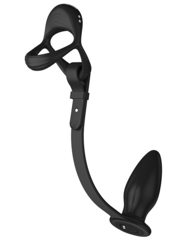 Ballstretcher et Plug Ass Taper 7.5 x 3.2 cm - 10 Vibrations sextoys et accessoires sur La Boutique du Hard