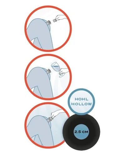 Tunnel avec Bouchon Anal Lust 9 x 5 cm sextoys et accessoires sur La Boutique du Hard