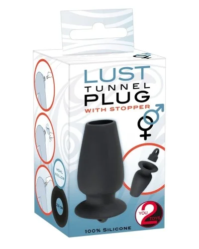 Tunnel avec Bouchon Anal Lust 9 x 5 cm sextoys et accessoires sur La Boutique du Hard