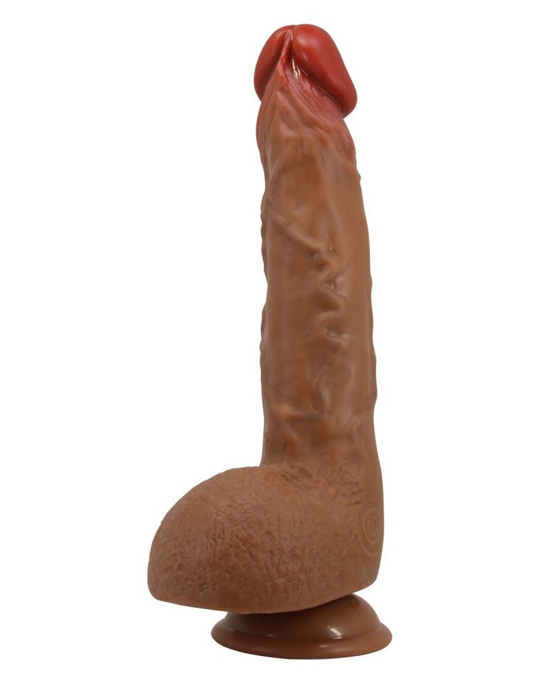 Gode Vibrant à Poussée Wilks 17 x 5cm Marron sextoys et accessoires sur La Boutique du Hard