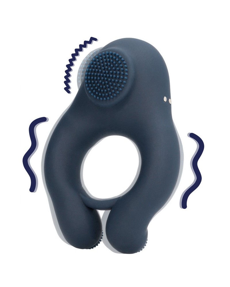 Cockring Vibrant Clitest 35mm Bleu sextoys et accessoires sur La Boutique du Hard