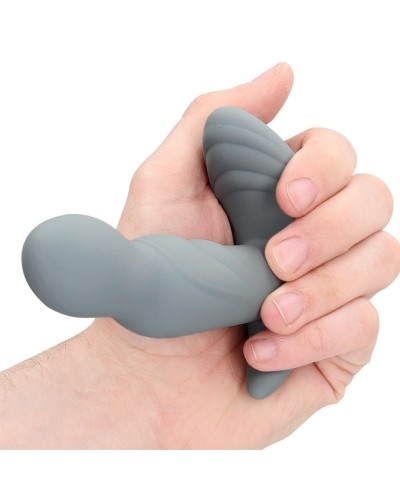 Stimulateur Prostatique Vibrant Rotatif Gothamey 11.5 x 3.4cm Gris sextoys et accessoires sur La Boutique du Hard