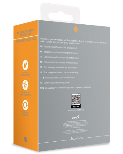 Stimulateur Prostatique Vibrant Rotatif Gothamey 11.5 x 3.4cm Gris sextoys et accessoires sur La Boutique du Hard