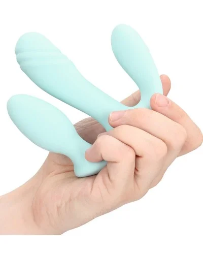 Double Plug Vibrant THREE IN ONE 10 x 3.2cm Bleu sextoys et accessoires sur La Boutique du Hard
