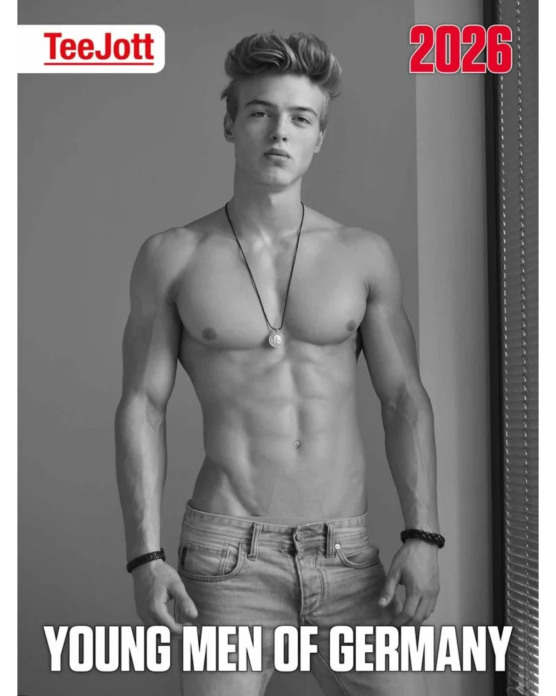 Calendrier 2026 Young men of Germany TeeJott sextoys et accessoires sur La Boutique du Hard