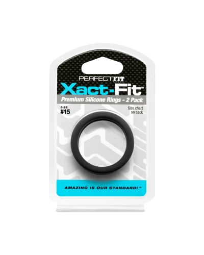 Lot de 2 Cockrings Xact-Fit n°15 - Diamètre 38mm sextoys et accessoires sur La Boutique du Hard