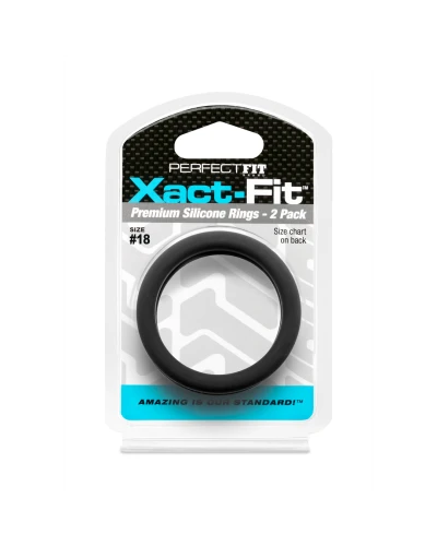 Lot de 2 Cockrings Xact-Fit n°18 - Diamètre 45mm sextoys et accessoires sur La Boutique du Hard