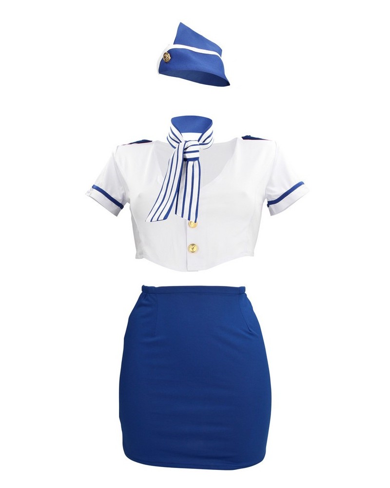 Costume sexy d'Hôtesse de l'air Stewardness S/M sextoys et accessoires sur La Boutique du Hard