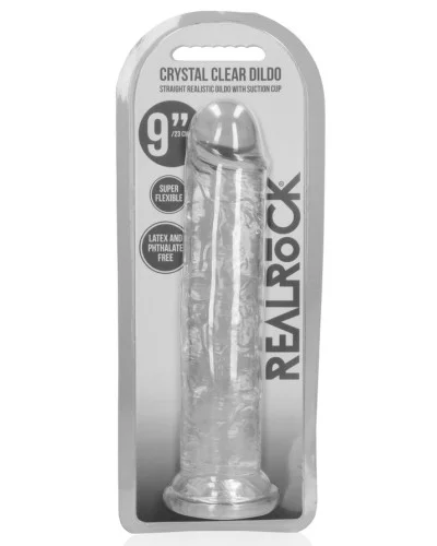 Gode Transparent Crystal None 23 x 4.5cm sextoys et accessoires sur La Boutique du Hard