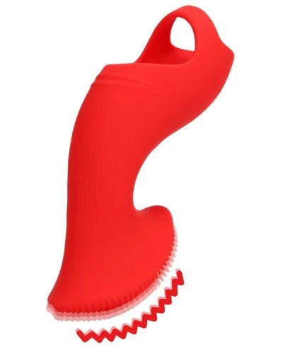 Gaine de Doigt Vibrante Lever de soleil rouge sextoys et accessoires sur La Boutique du Hard