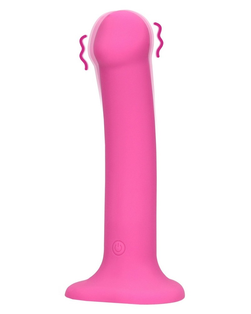 Gode Vibrant Palik M 16 x 3.7cm Rose sextoys et accessoires sur La Boutique du Hard