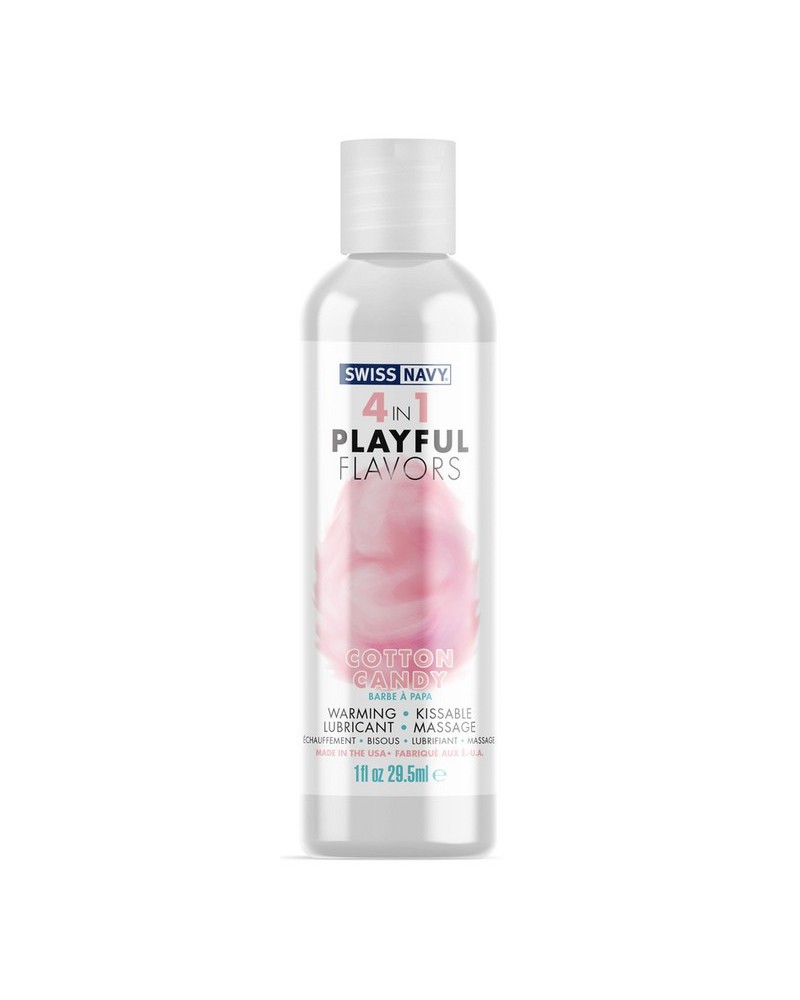 Lubrifiant 4 en 1 Playful Flavors 29.5ml Barbe à papa sextoys et accessoires sur La Boutique du Hard