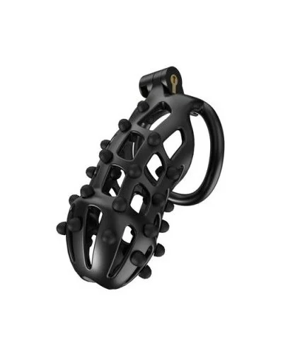 Cage de chasteté Point Up XXL 12 x 4 cm Noire sextoys et accessoires sur La Boutique du Hard