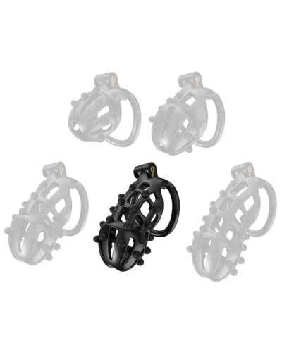Cage de chasteté Point Up XL 11 x 4 cm Noire sextoys et accessoires sur La Boutique du Hard