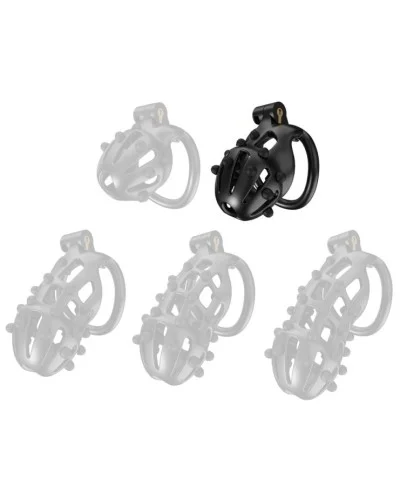 Cage de chasteté Point Up M 8 x 3.7 cm Noire sextoys et accessoires sur La Boutique du Hard