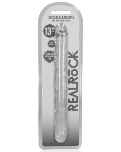 Double Gode CRYSTALDONG 34 x 3.8cm Transparent sextoys et accessoires sur La Boutique du Hard