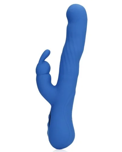 Vibro Rabbit Jetset 14 x 3.5cm Bleu sextoys et accessoires sur La Boutique du Hard