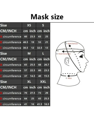 Cagoule Facial Mouth Noir-Transparent sextoys et accessoires sur La Boutique du Hard