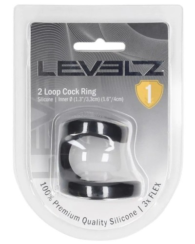 Ballstretcher Two Loop Noir sextoys et accessoires sur La Boutique du Hard