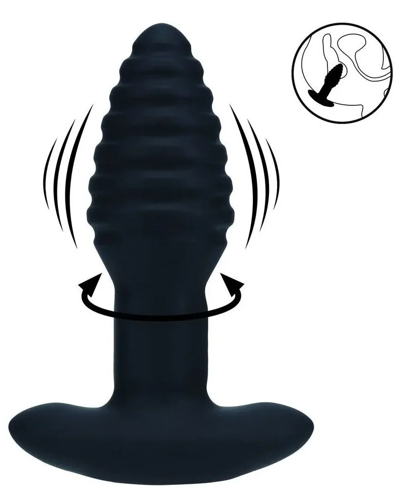 Plug Rotate Ribbed 10.5 x 3.9cm sextoys et accessoires sur La Boutique du Hard