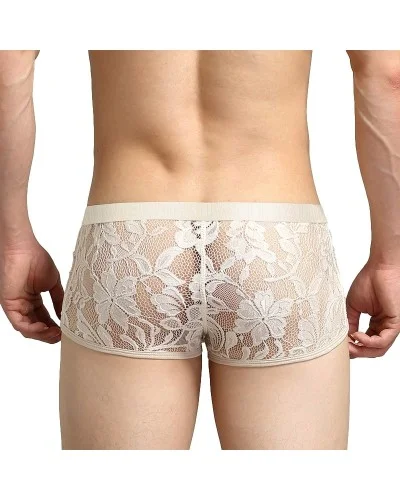 Boxer dentelle Tauwell Beige sextoys et accessoires sur La Boutique du Hard