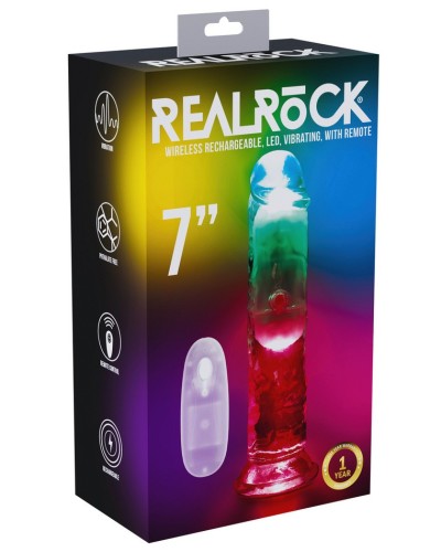 Gode Vibrant Lumineux Led no vibes 18 x 4cm Transparent sextoys et accessoires sur La Boutique du Hard