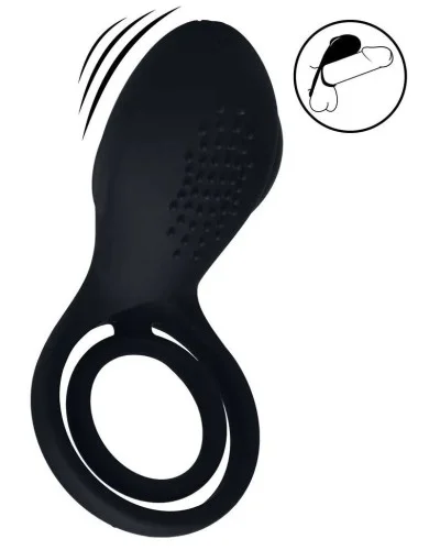 Cockring Wing Vibe 45 mm Noir sextoys et accessoires sur La Boutique du Hard