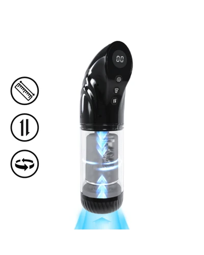 Masturbateur Strokemate Rotation et Va-et-vient Noir sextoys et accessoires sur La Boutique du Hard