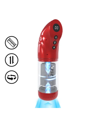 Masturbateur Strokemate Rotation et Va-et-Vient Rouge sextoys et accessoires sur La Boutique du Hard