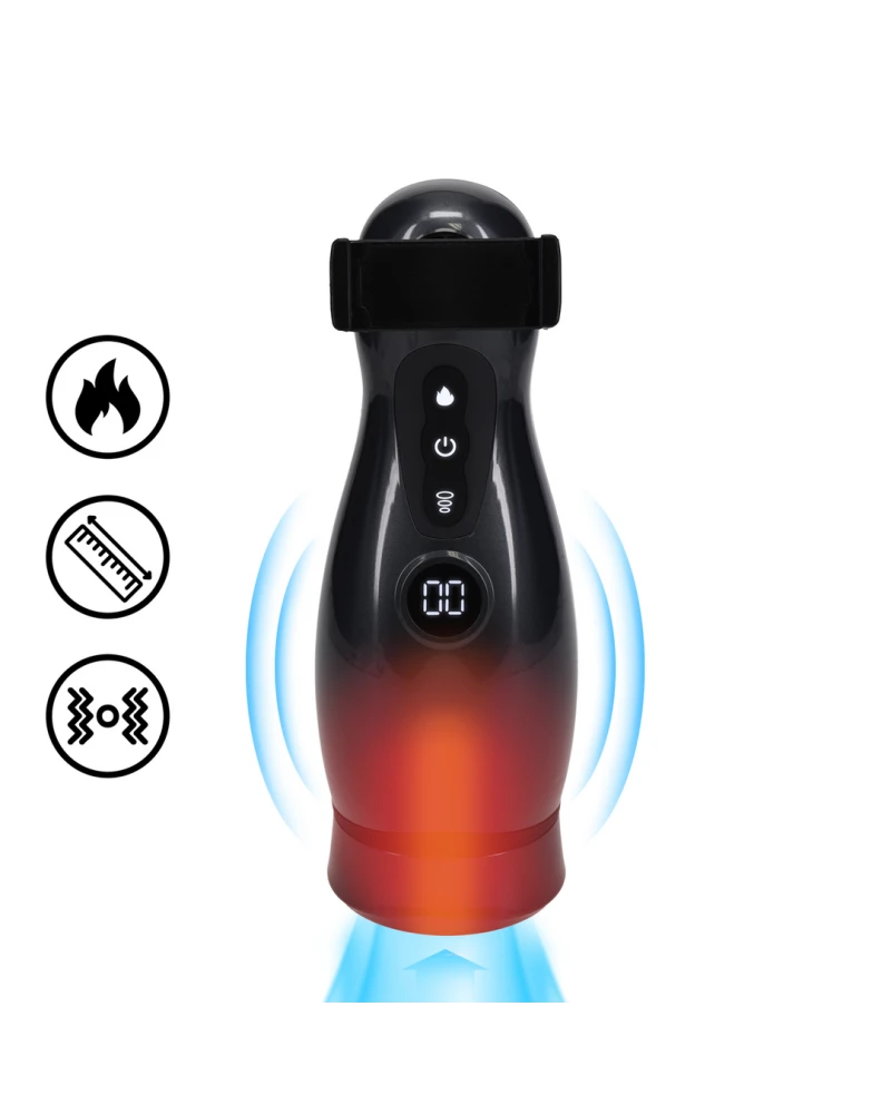 Masturbateur Virtuo Vibrations et Succion Noir sextoys et accessoires sur La Boutique du Hard