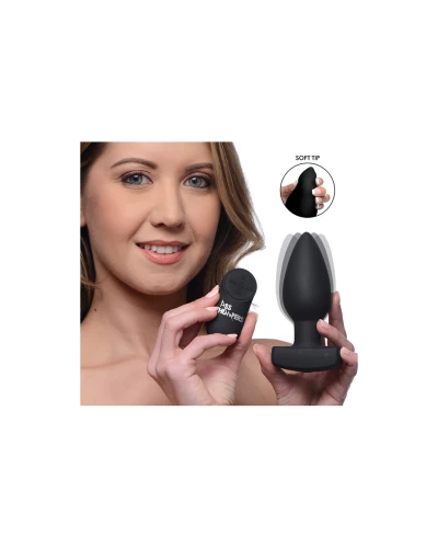 Plug Vibrant The Taper 11 x 4.4cm Noir sextoys et accessoires sur La Boutique du Hard