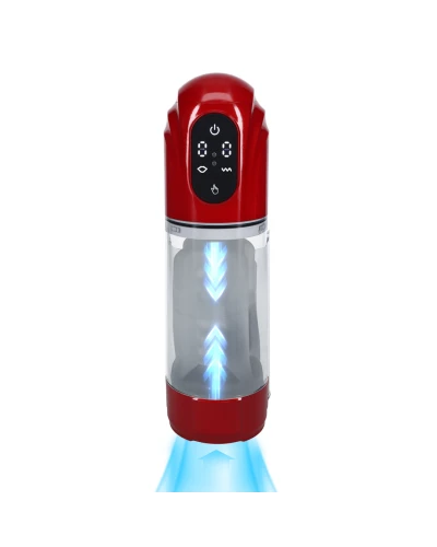 Masturbateur TechnoThrust Vibrations et Succion Rouge sextoys et accessoires sur La Boutique du Hard