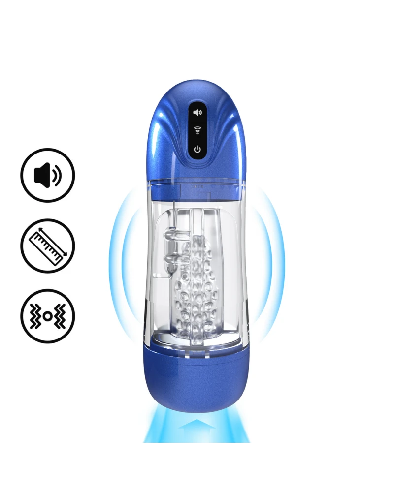 Masturbateur Sonicpull Vibrations et Succion Bleu sextoys et accessoires sur La Boutique du Hard