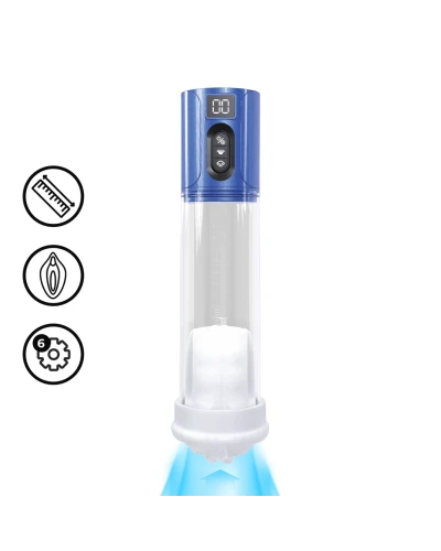 Pompe à pénis Hyperlift 22 x 7 cm Bleue sextoys et accessoires sur La Boutique du Hard