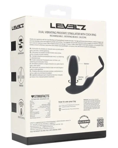 Ballstretcher Plug Dual Vibe 10.5 x 3.8cm sextoys et accessoires sur La Boutique du Hard