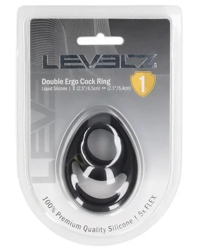 Ballstretcher Double Ergo Noir sextoys et accessoires sur La Boutique du Hard