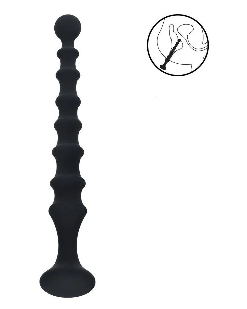Chapelet anal Long Ribbed 23 x 3.1cm sextoys et accessoires sur La Boutique du Hard