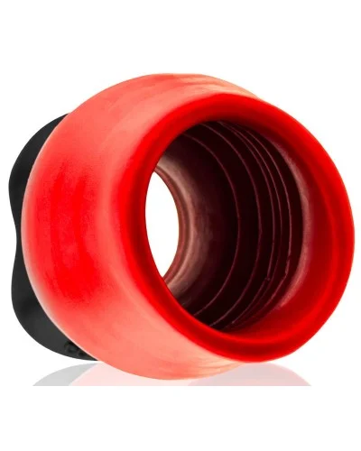 Plug Tunnel Super Max Pighole XXXL 15 x 11.5 cm Noir-Rouge sextoys et accessoires sur La Boutique du Hard