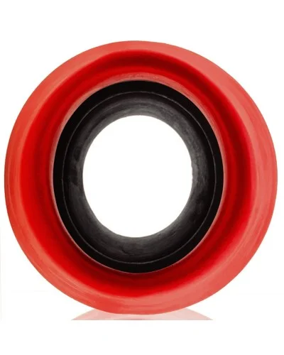 Plug Tunnel Super Max Pighole XXXL 15 x 11.5 cm Noir-Rouge sextoys et accessoires sur La Boutique du Hard