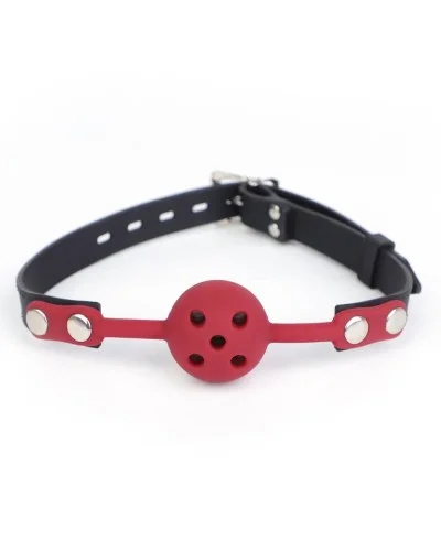 Bâillon Boule Percée Breathfive 40mm Bordeaux sextoys et accessoires sur La Boutique du Hard