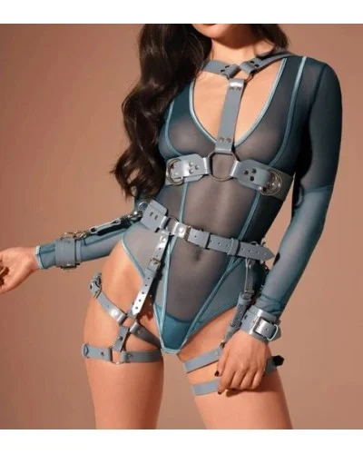 Harnais Entier Deliah Gris sextoys et accessoires sur La Boutique du Hard