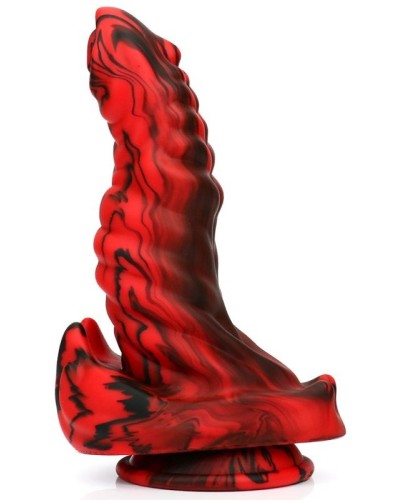 Gode Fantasy Hybrixis 18 x 6.3cm Rouge et Noir sextoys et accessoires sur La Boutique du Hard