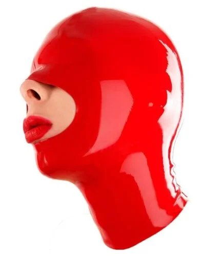 Cagoule en latex Openose Rouge sextoys et accessoires sur La Boutique du Hard