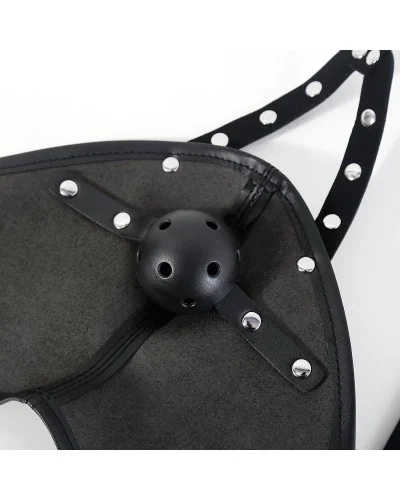 Masque avec Bâillon-Boule Gagown Noir sextoys et accessoires sur La Boutique du Hard