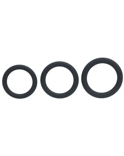 Lot de 3 Cockrings Silicone Classic Levelz 33-39mm sextoys et accessoires sur La Boutique du Hard