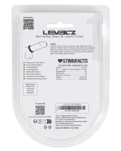 Cockring Silicone Wide-O XXL 55mm sextoys et accessoires sur La Boutique du Hard