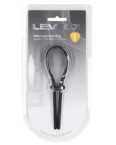 Anneau ajustable Wide Lasso 35-65 mm Noir sextoys et accessoires sur La Boutique du Hard