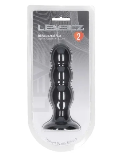Plug avec Bille Tri Rattle 12 x 3.7cm sextoys et accessoires sur La Boutique du Hard