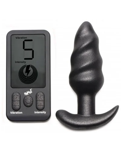 Plug vibrant Swirl Butt 9.5 x 3.6cm sextoys et accessoires sur La Boutique du Hard