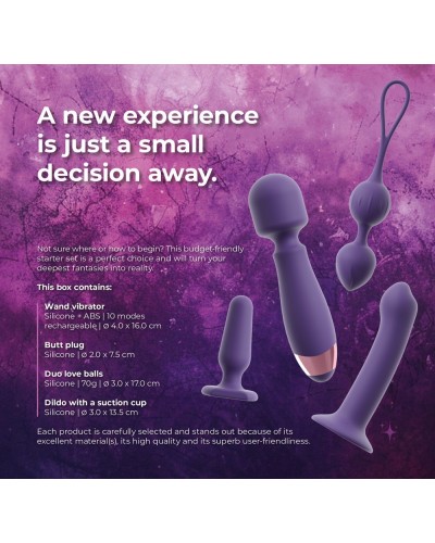 Coffret Sextoys Feminine 4 Accessoires Violets sextoys et accessoires sur La Boutique du Hard